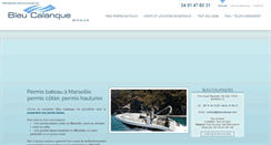 Desktop Screenshot of permisbateau.bleucalanque.com