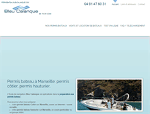 Tablet Screenshot of permisbateau.bleucalanque.com